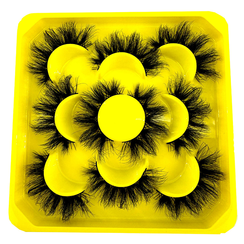 Thumbnail: New 5 pairs Fluffy Lashes 8D False Eyelashes 15-20mm Faux Mink Lashes 