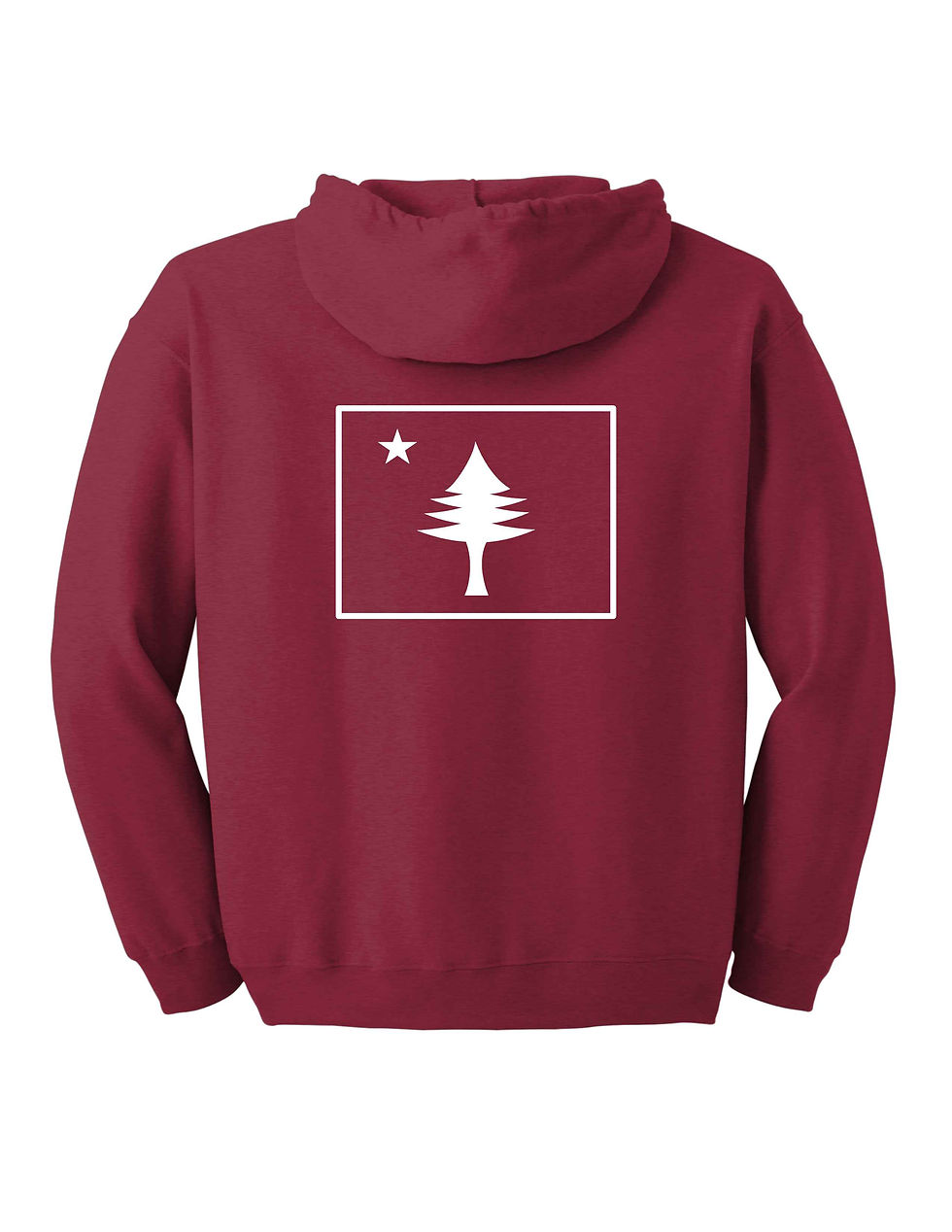 Thumbnail: Maine Hoodie Full Zip White Lettering