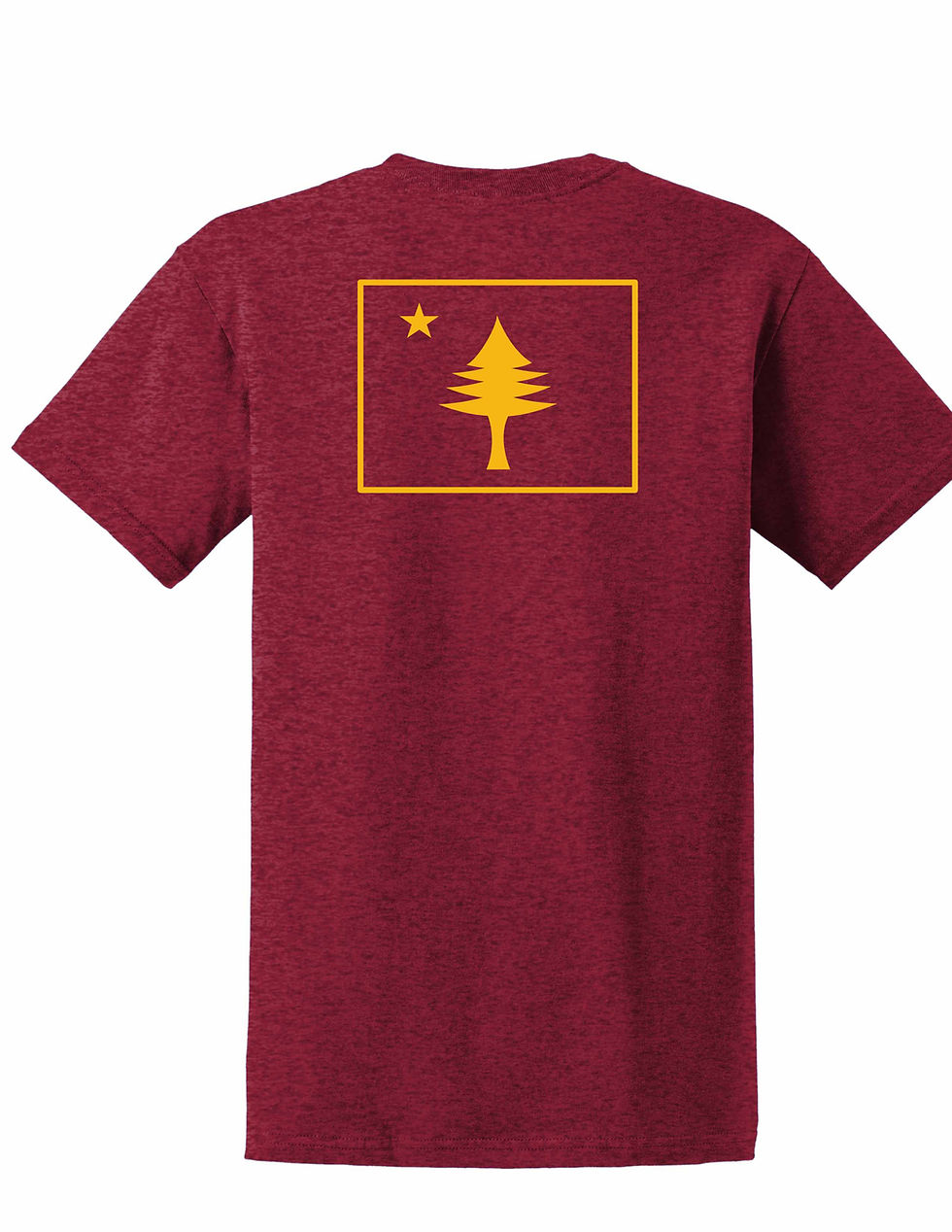 Thumbnail: Maine Lobster and Flag T-Shirt Yellow Lettering