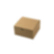 Gift Box 4x4x2  100/cs Kraft Pinstripe