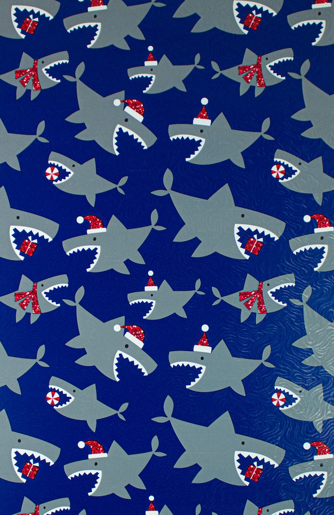 Santa Jaws Gift wrap paper Western Foil Corp