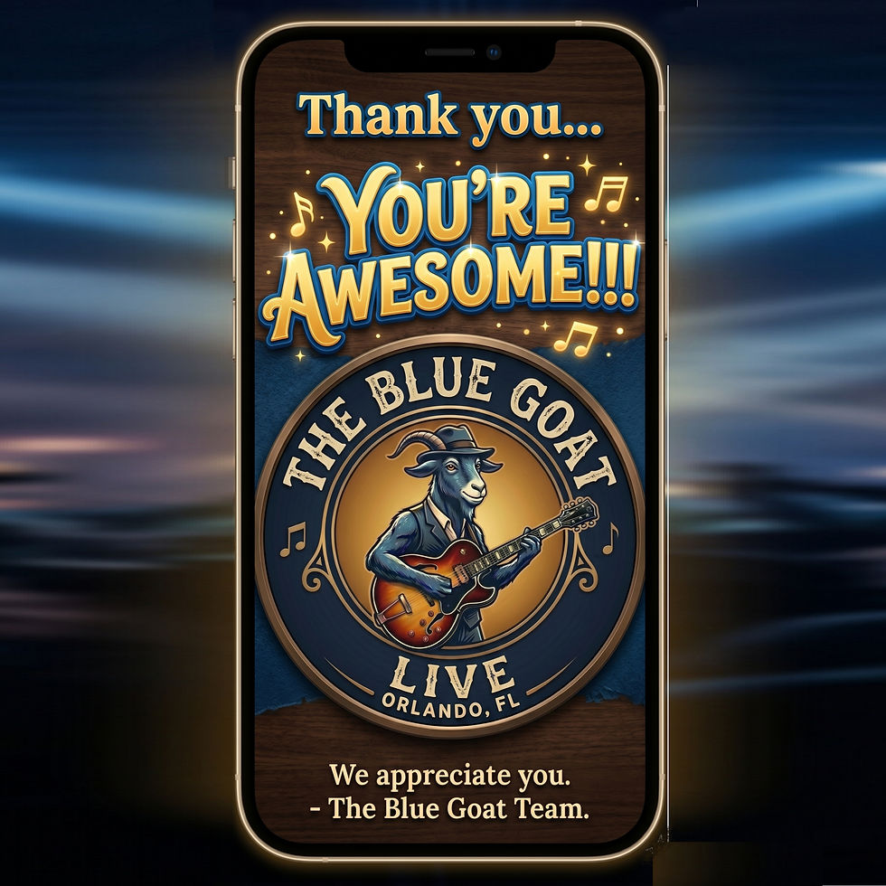 Event Donation - 100% goes to performers & facility - We take ZERO profit!
