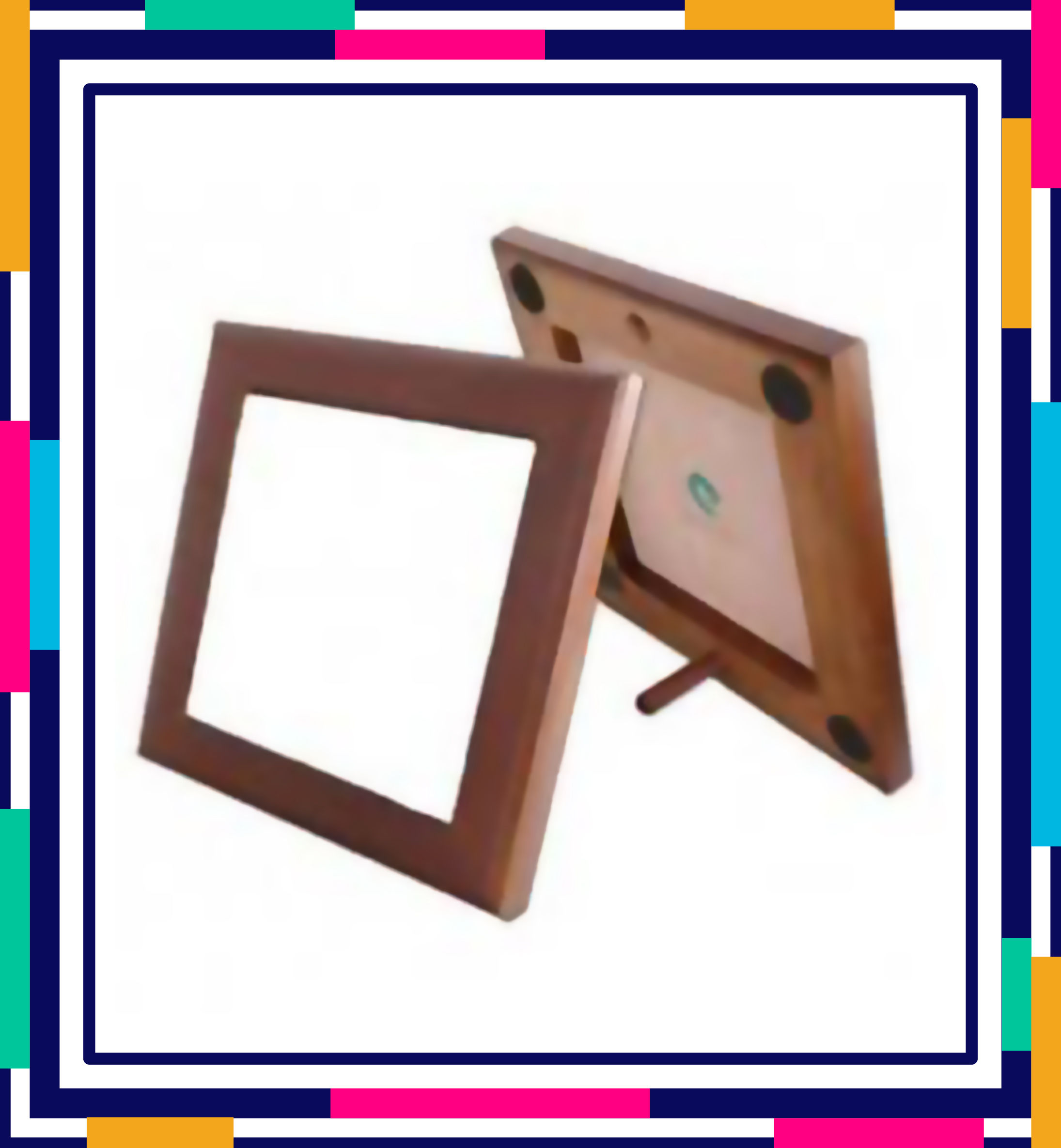 Cerámicas con marco de madera