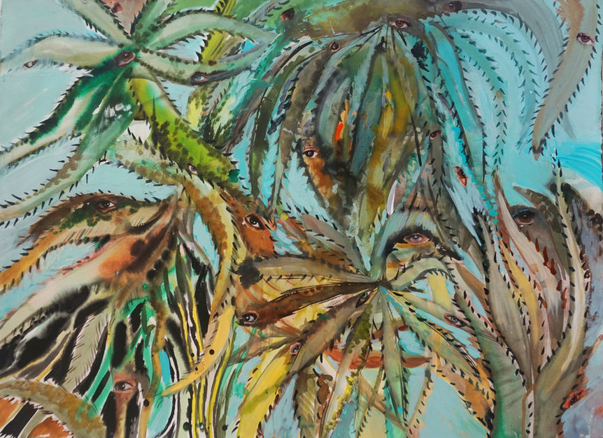 Art on paper by Deborah Wasserman magic realism