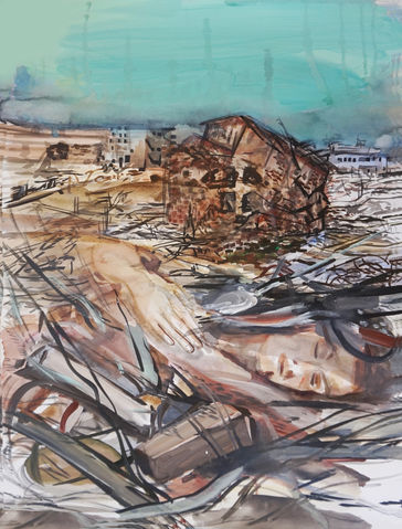 A view into the impacts of climate change depicted by feminist artist Deborah Wasserman
