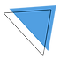 Blue outlined triangle