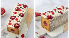 Un moelleux coco framboise vegan