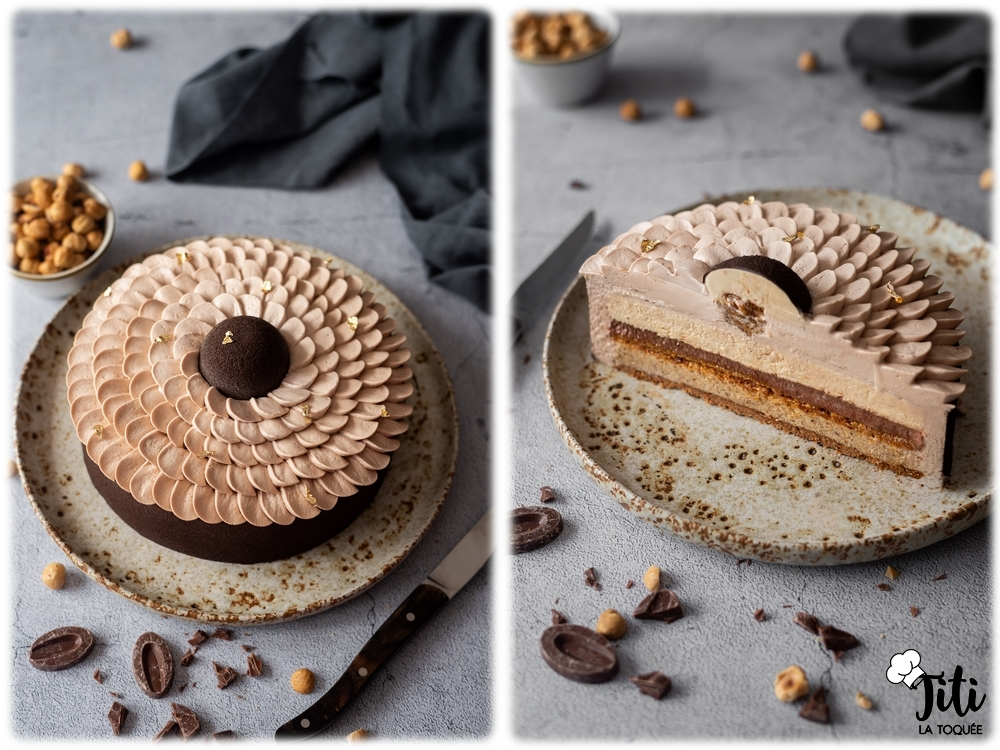 Entremets choco-noisette