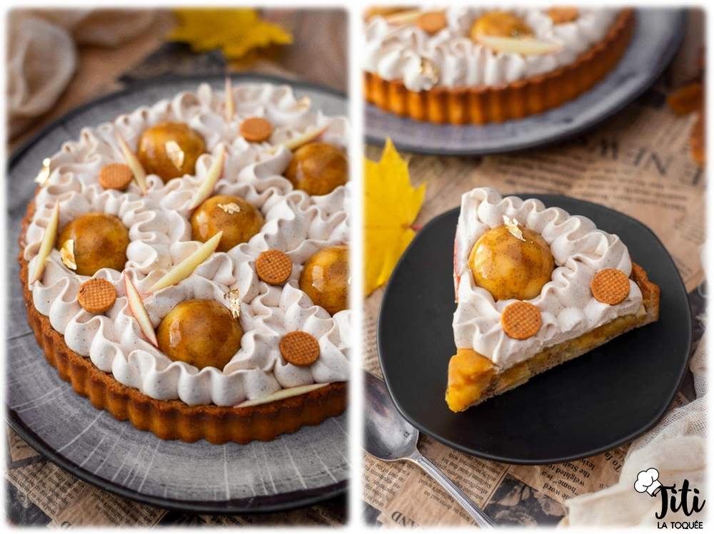 Tarte pommes cannelle façon tatin