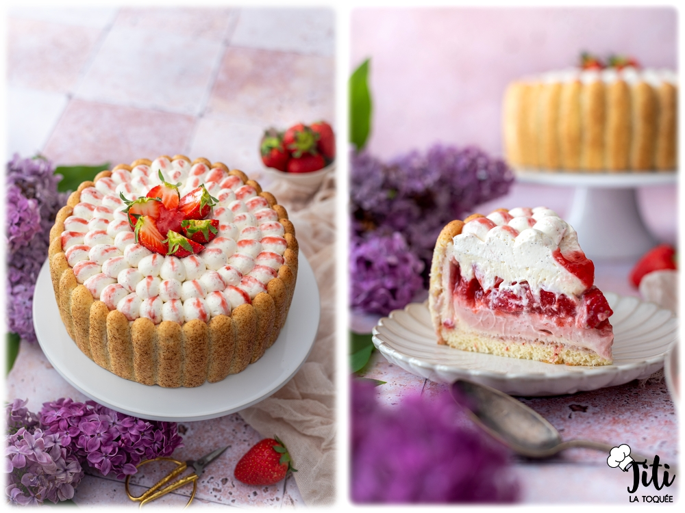 Charlotte fraise vanille