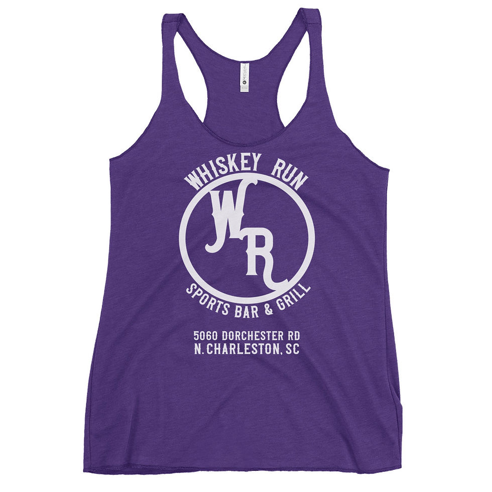 Thumbnail: Women's Racerback Tank White Print