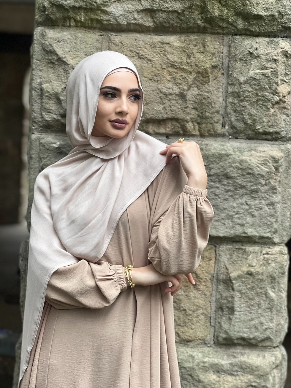 Thumbnail: Neutral Bamboo Modal Hijab