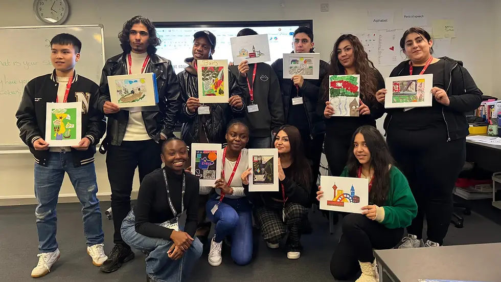 Innovators Club 16-18 ESOL art programme.