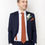 Thumbnail: Burnt orange tie set for groom and groomsmen