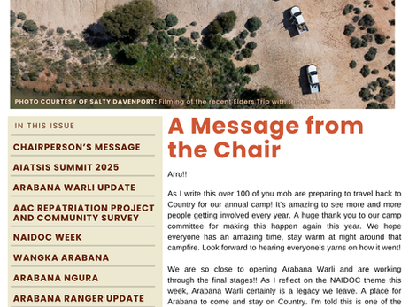 Wangka Nguntaru - Arabana Aboriginal Corporation Newsletter: July 2025