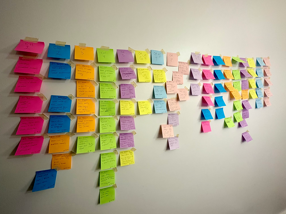 book editing with storyboarding