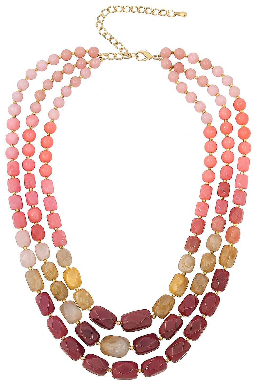 Miniaturbild: Kurze Kette Marble – Rot