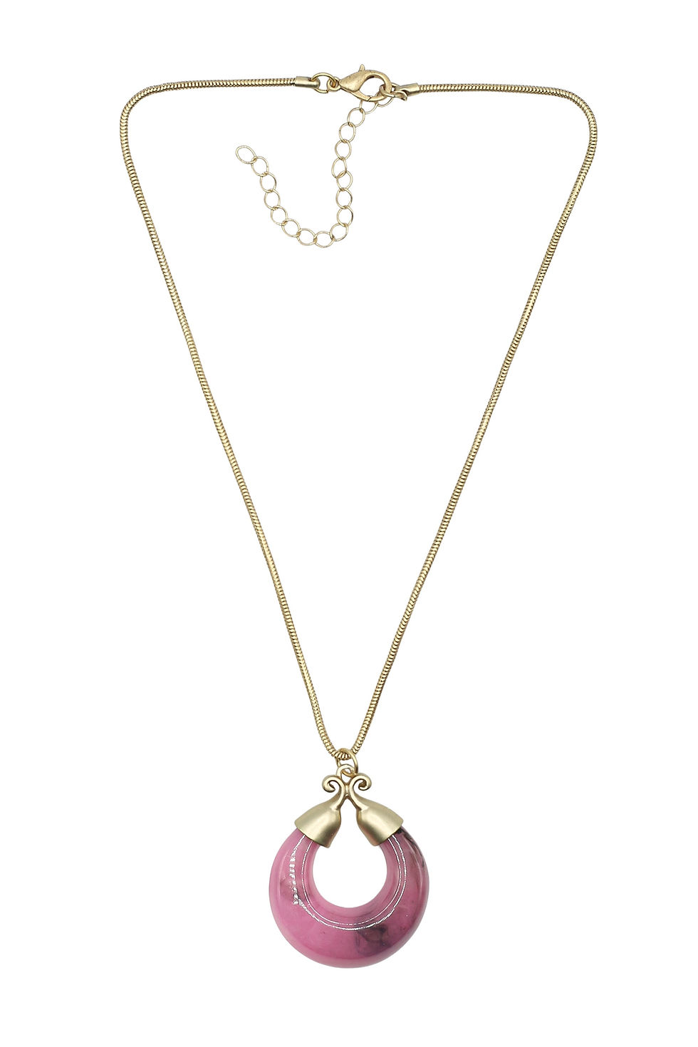 Miniaturbild: Kurze Kette Marble Glow – Pink