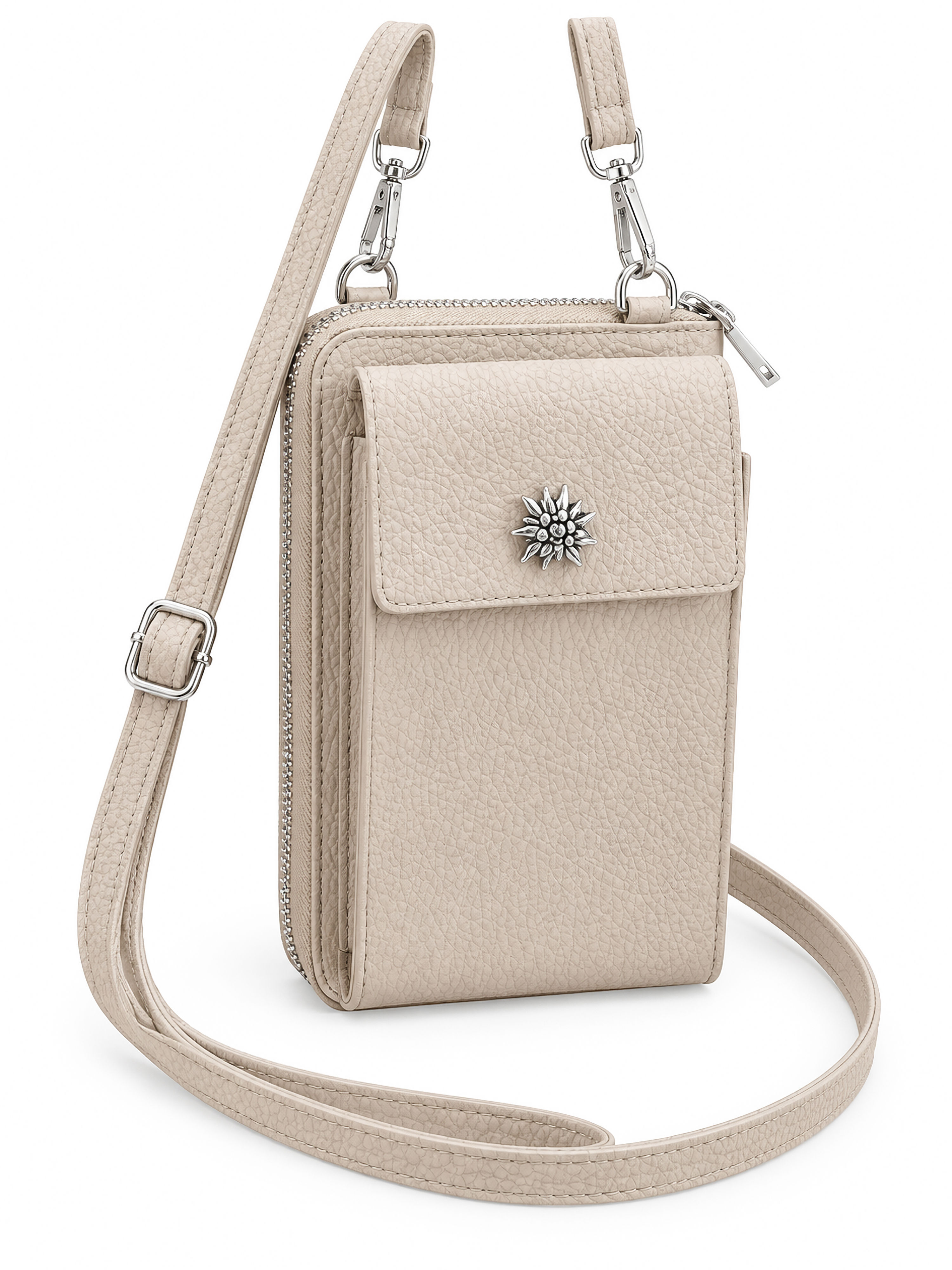 Leder Handytasche Oktoberfest – Beige