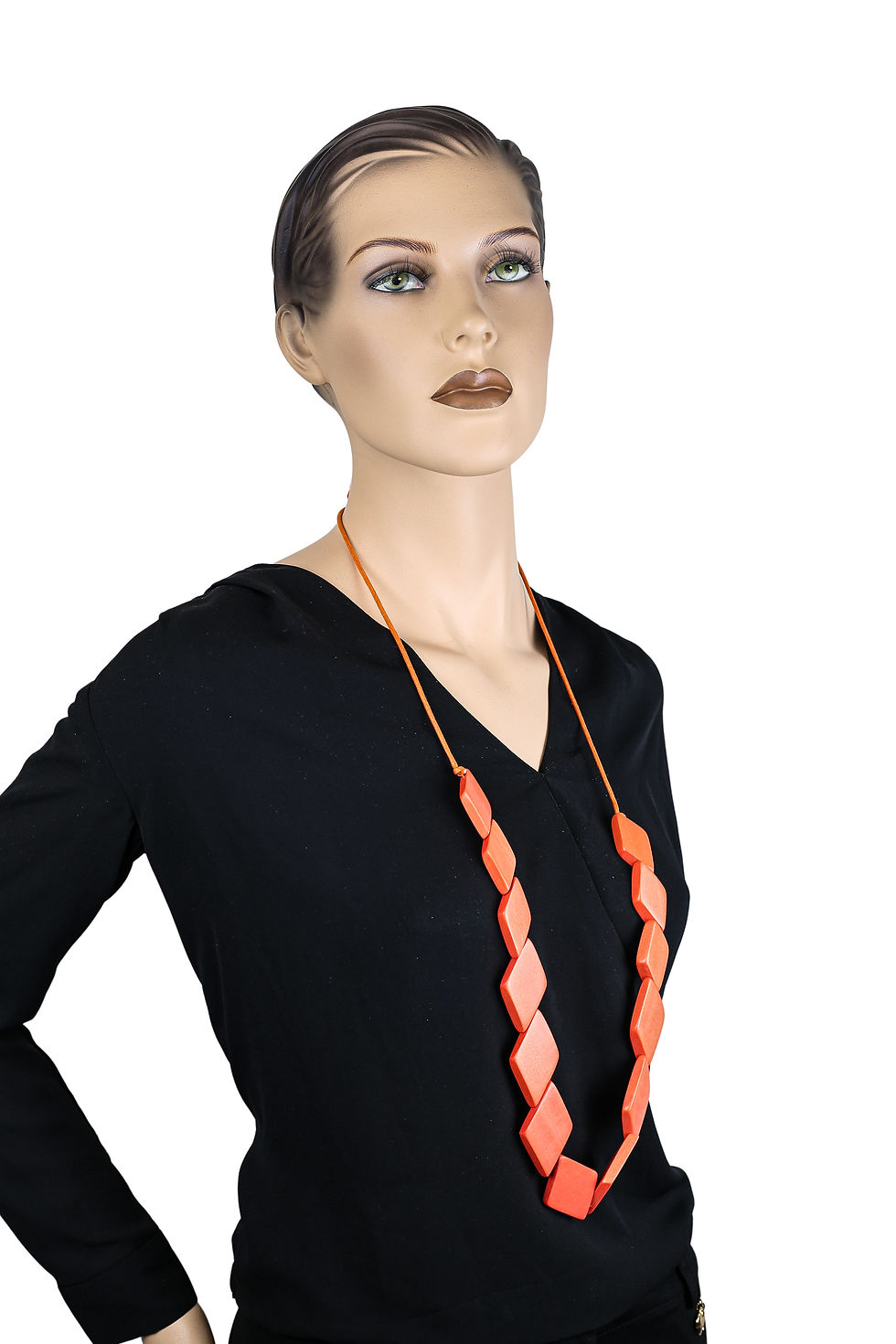 Miniaturbild: Lange Kette Raute – Orange