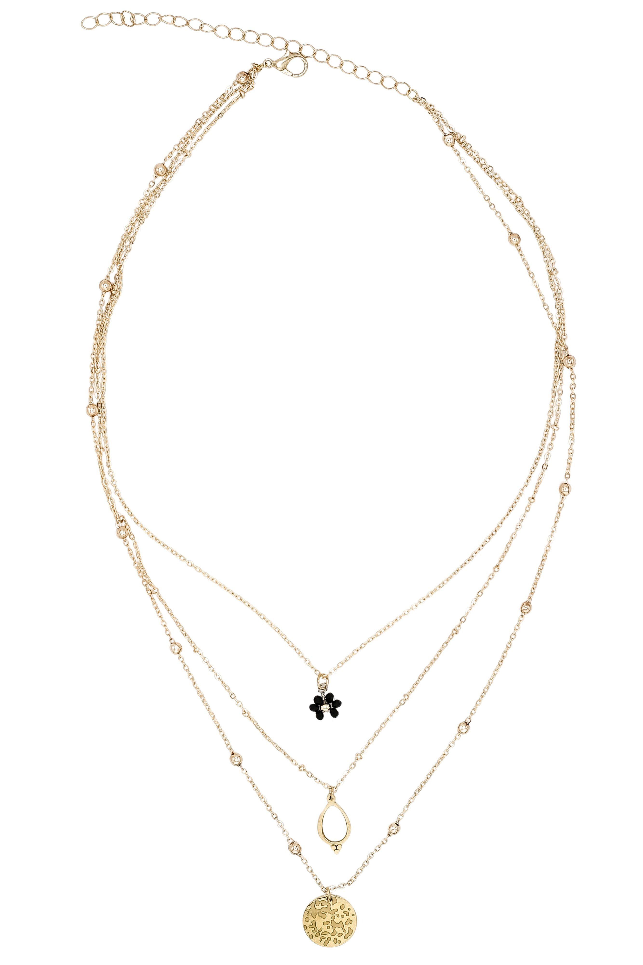 Kurze Kette Trinity – Gold