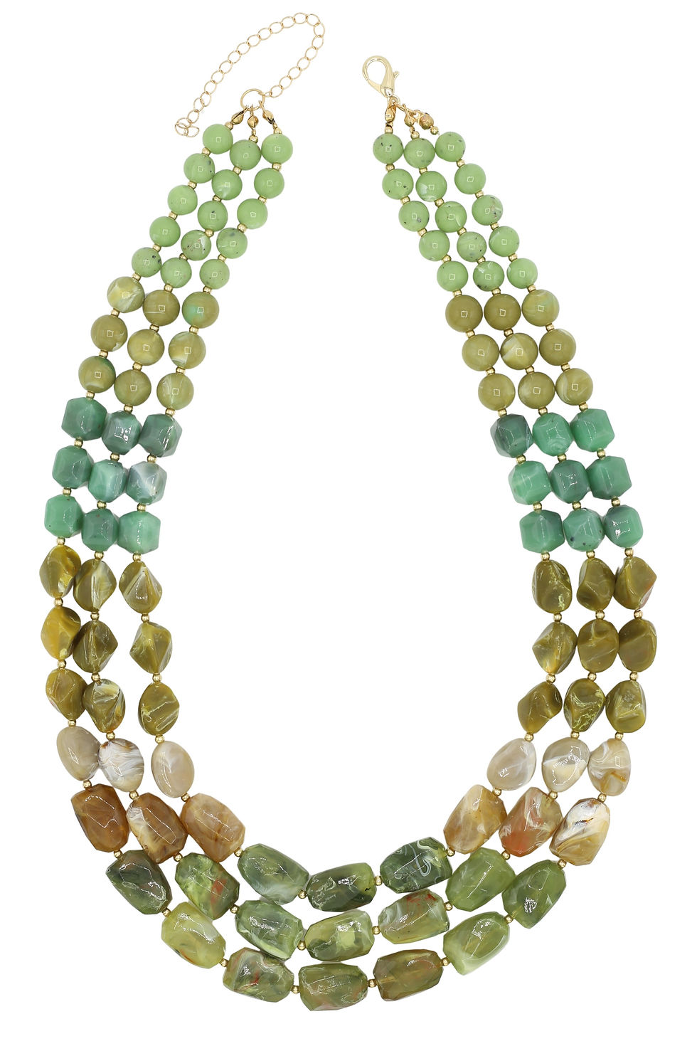 Miniaturbild: Kurze Kette Marble – Grün
