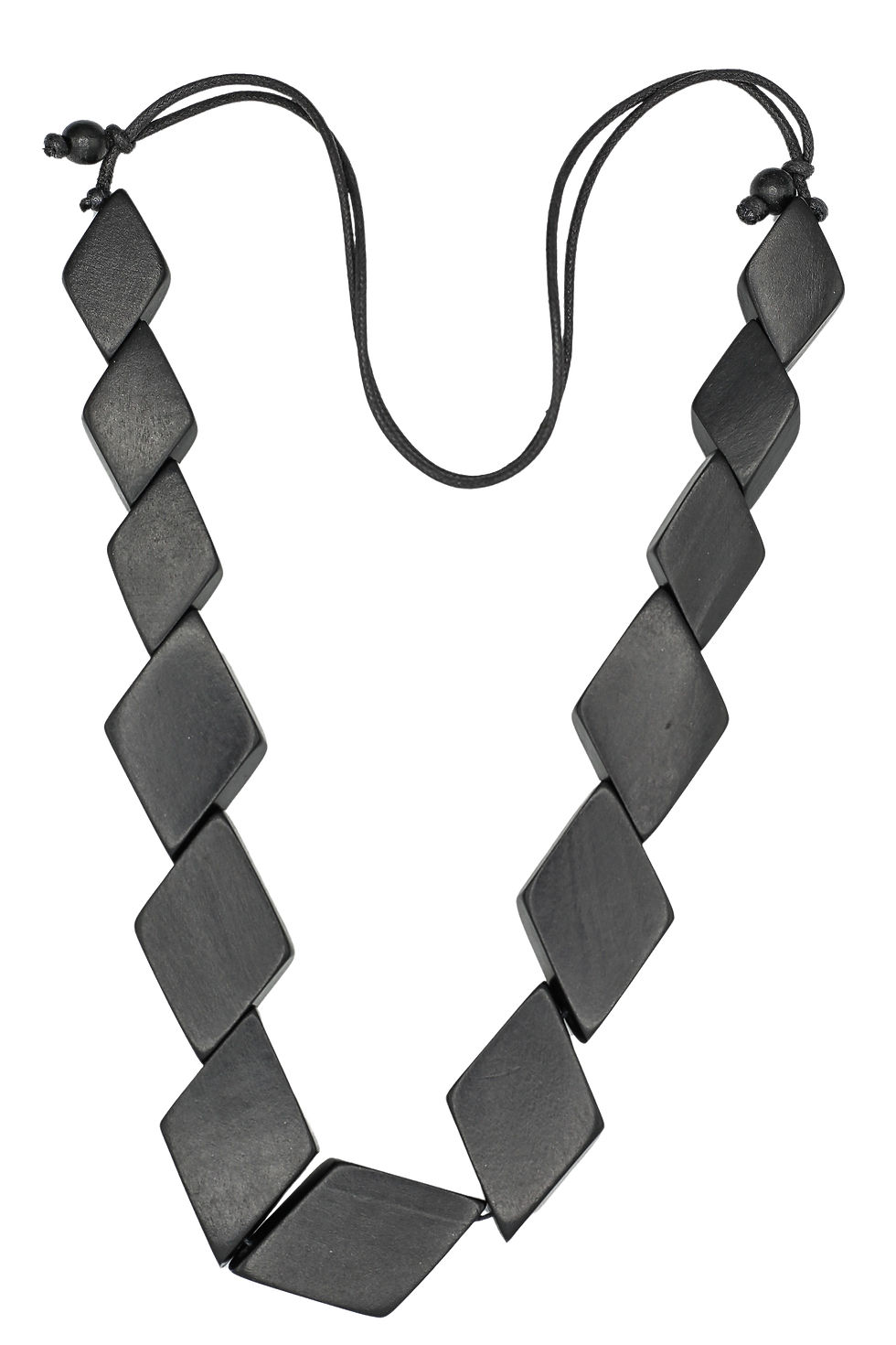 Miniaturbild: Lange Kette Raute – Schwarz