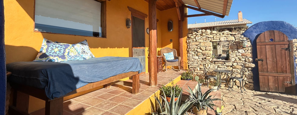 The house at Villa Terlingua front porch