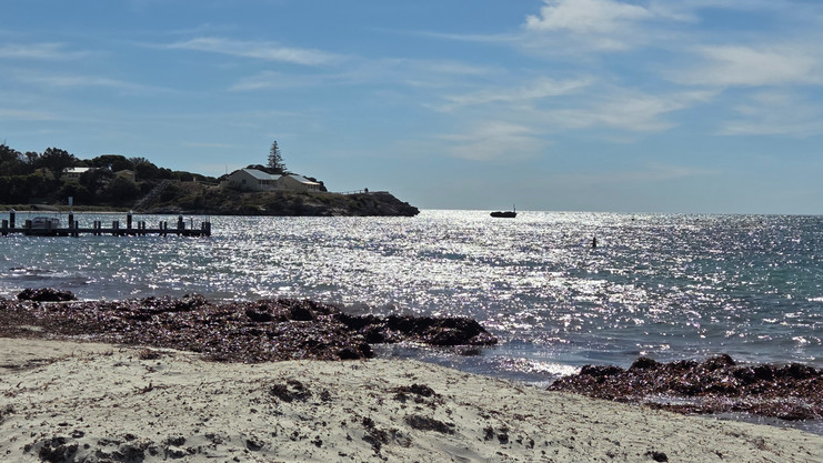 Arrival on the beach at Rottnest Island