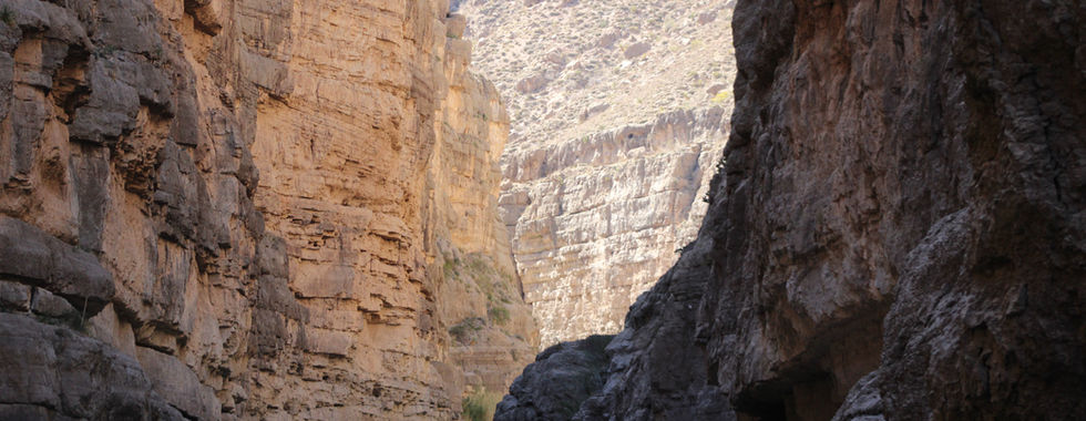 Canyons above the Rio Grande deep into the hike