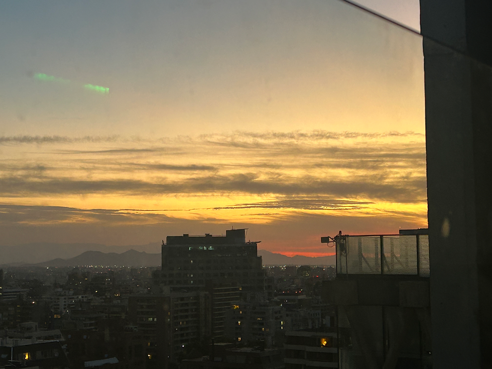 Evening sky, Santiago, Chile