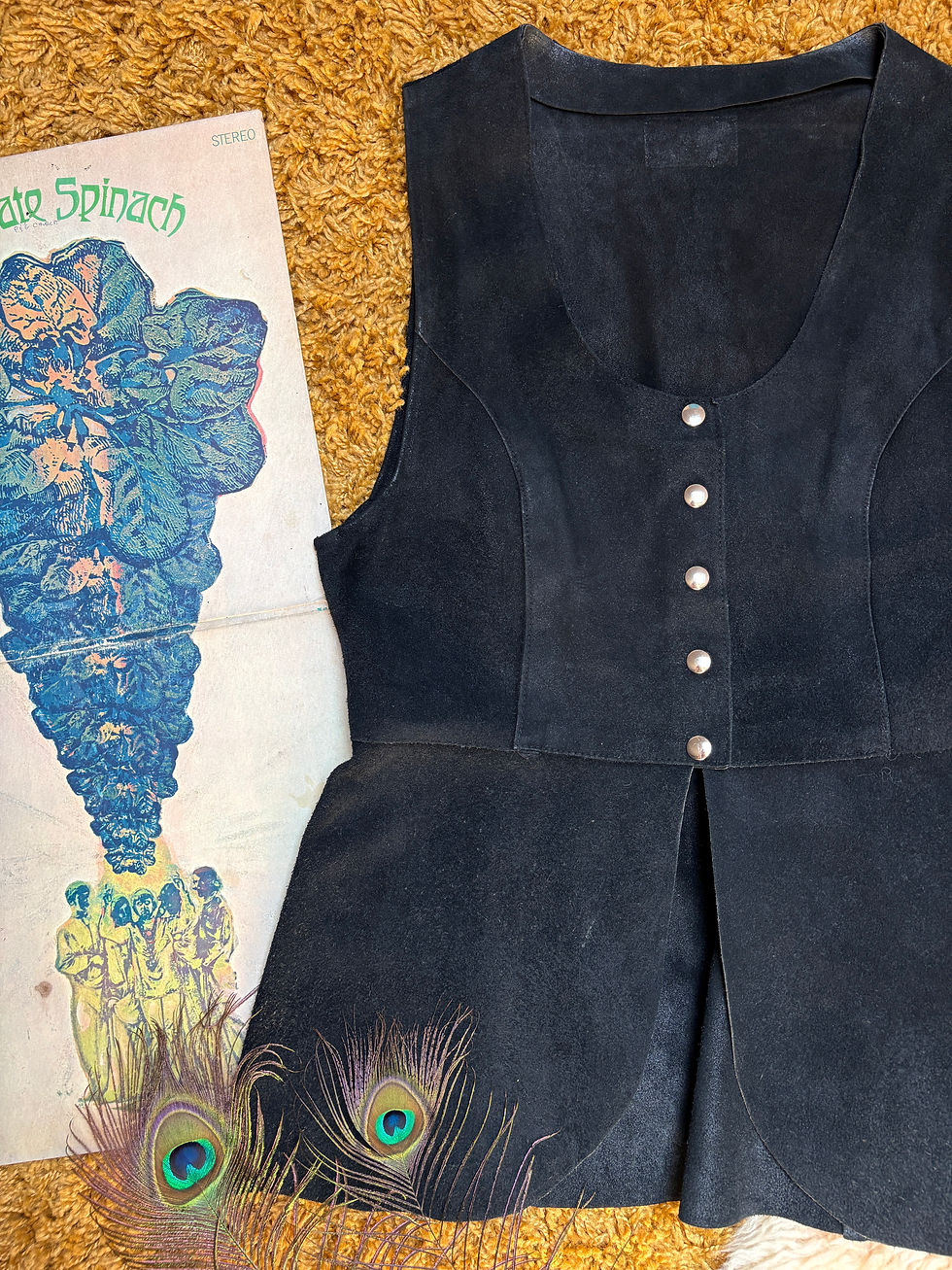 Thumbnail: Black Magick 1960s Suede Waistcoat