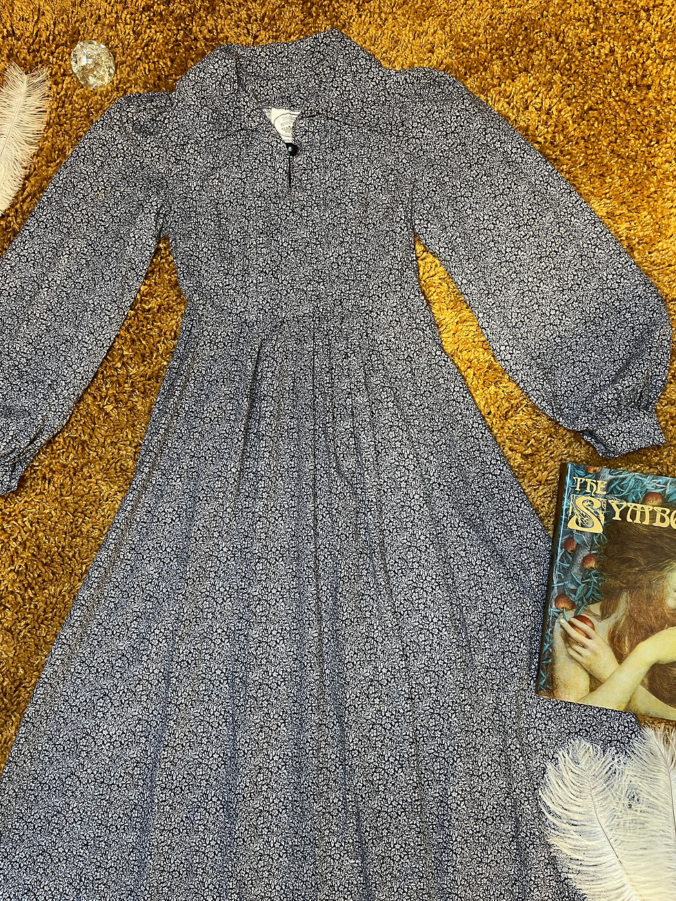 Thumbnail: Wildwood Flower 1970s Laura Ashley Long Cotton Dress