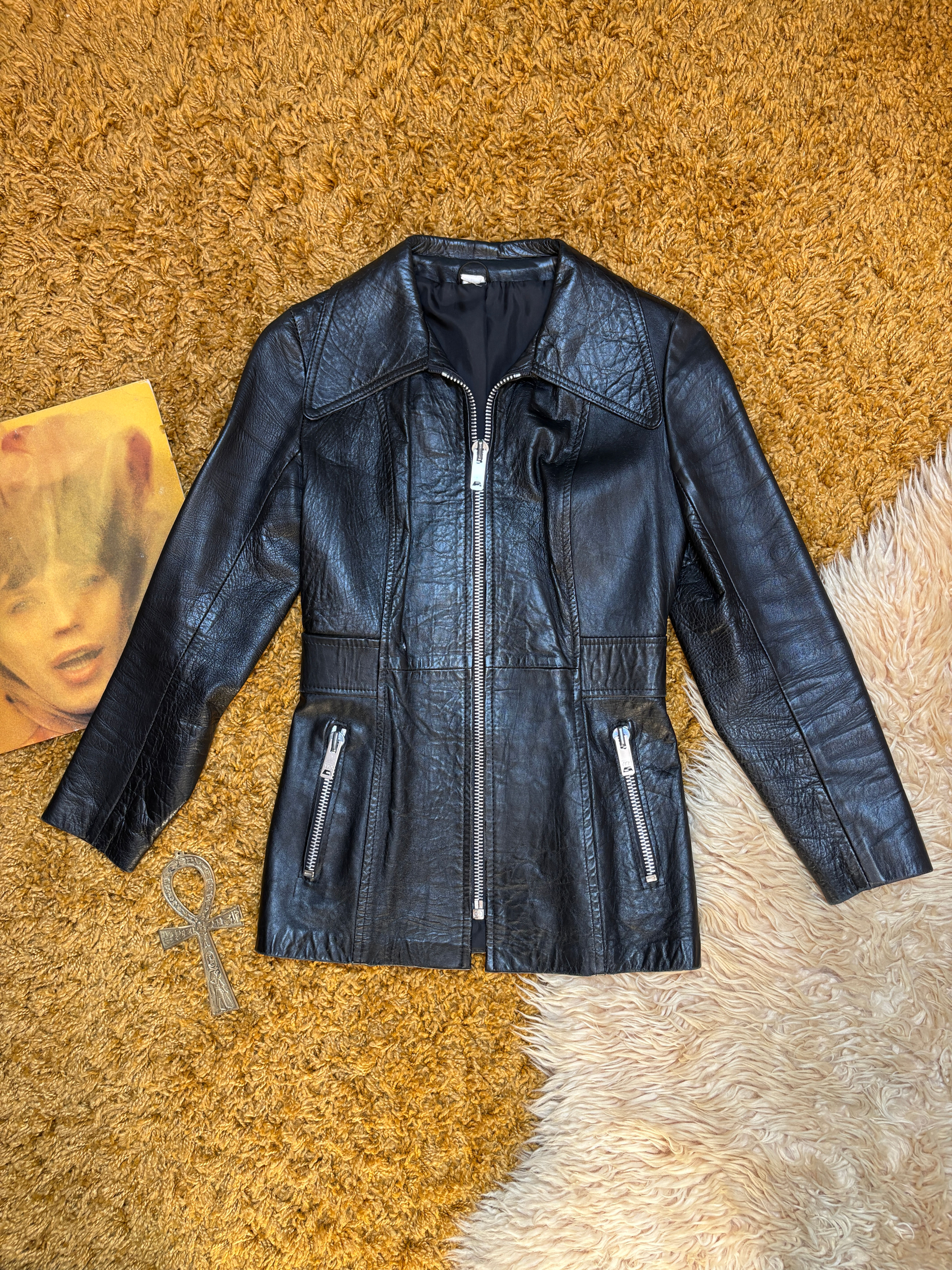 La Motocyclette 1970s Leather Jacket