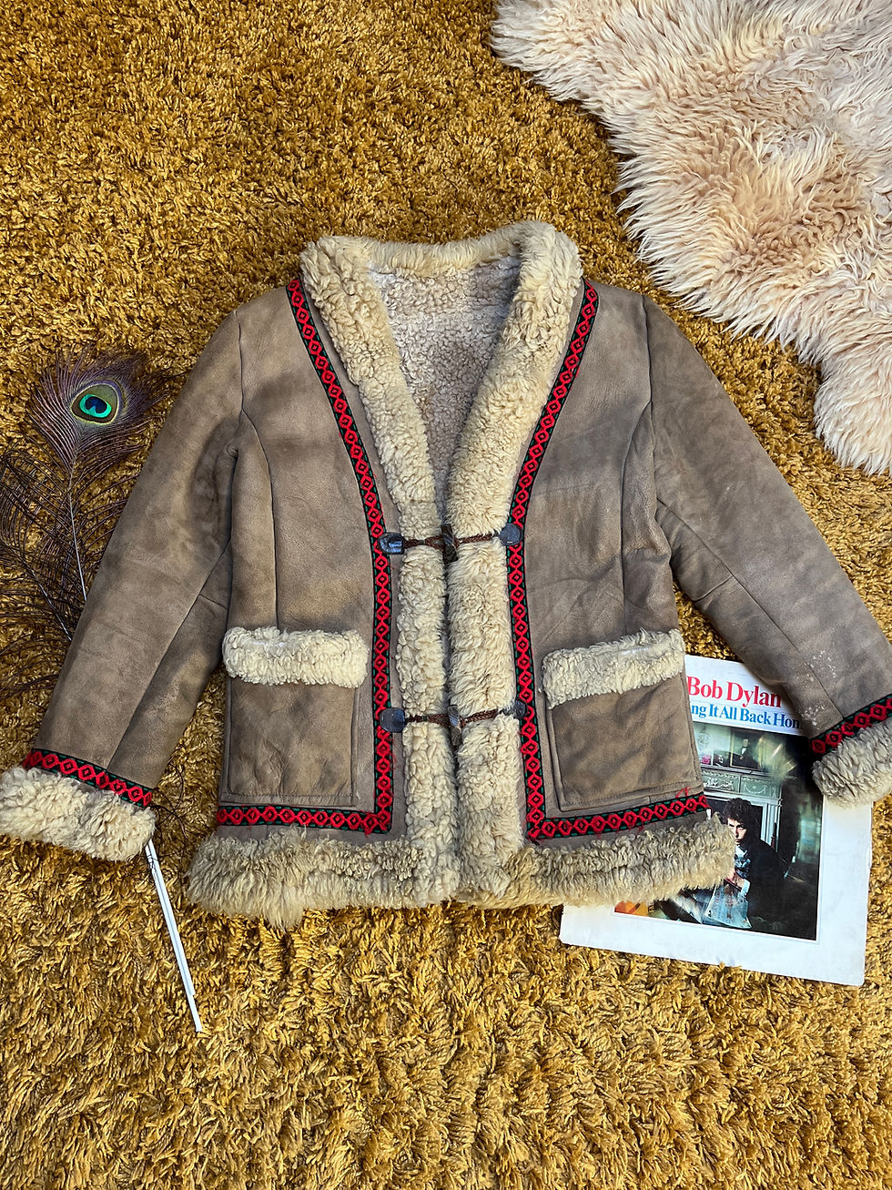 Thumbnail: Love Minus Zero 1960s Afghan Coat