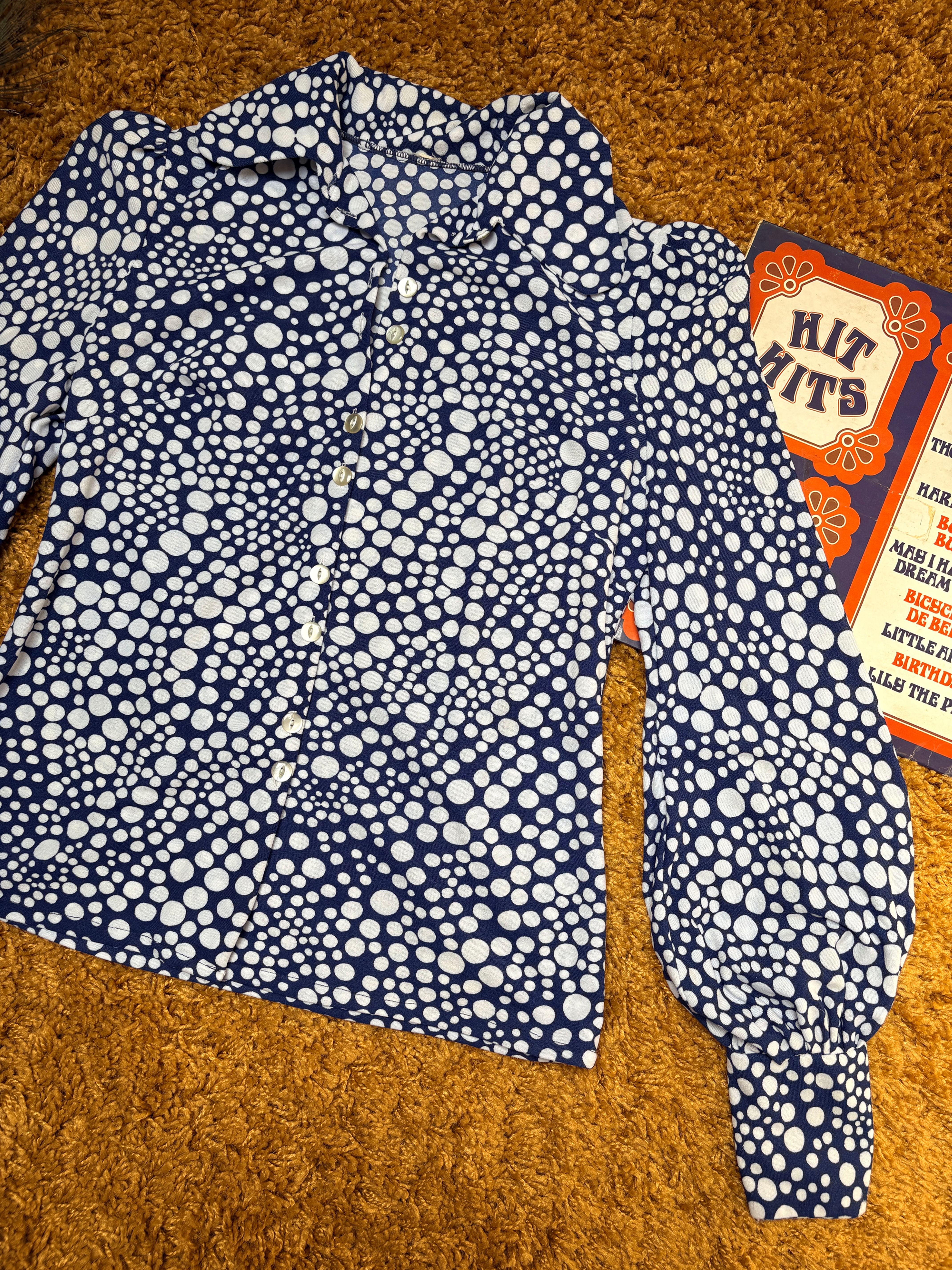 I'm So Glad 1960s Balloon Sleeve Shirt