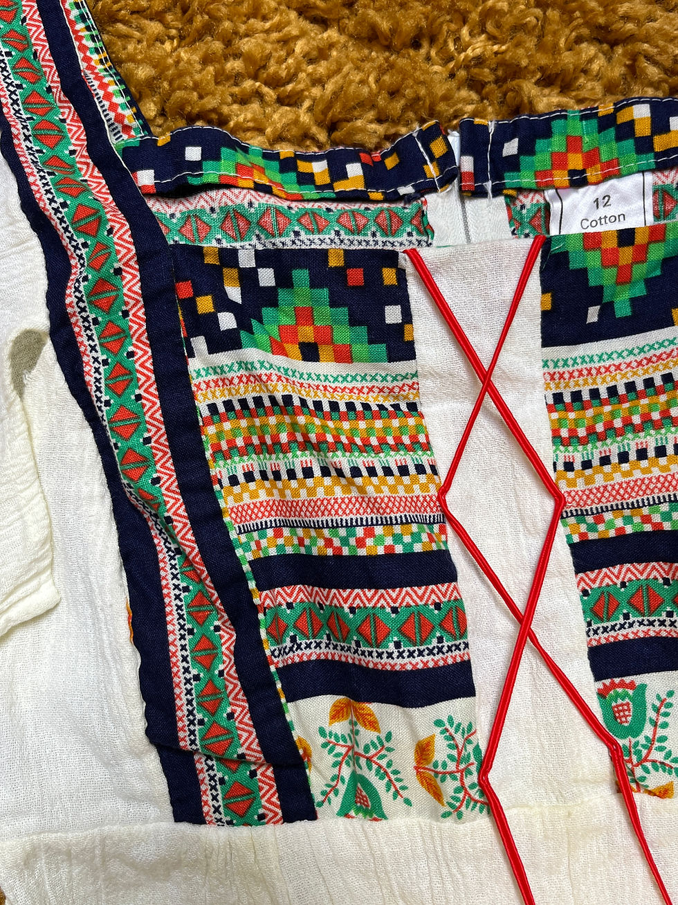 Thumbnail: Follow the Sun 1970s Cheesecloth Maxi Dress Spinney