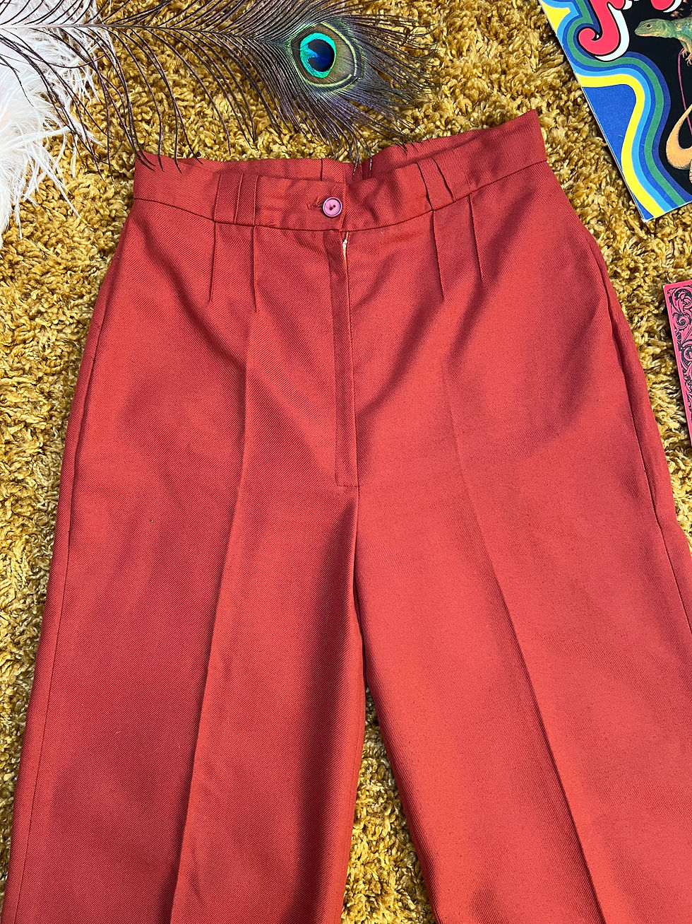 Thumbnail: Orange Skies 1970s Wide Leg Flares
