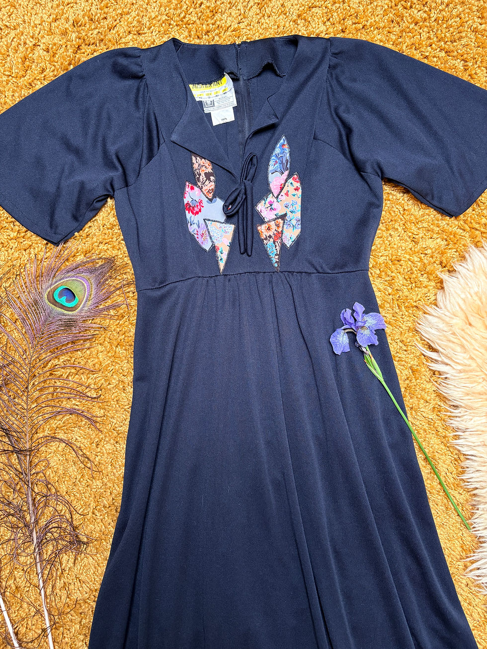 Thumbnail: Oh! Sweet Nuthin' 1970s Appliqué Maxi Dress by Mister Ant