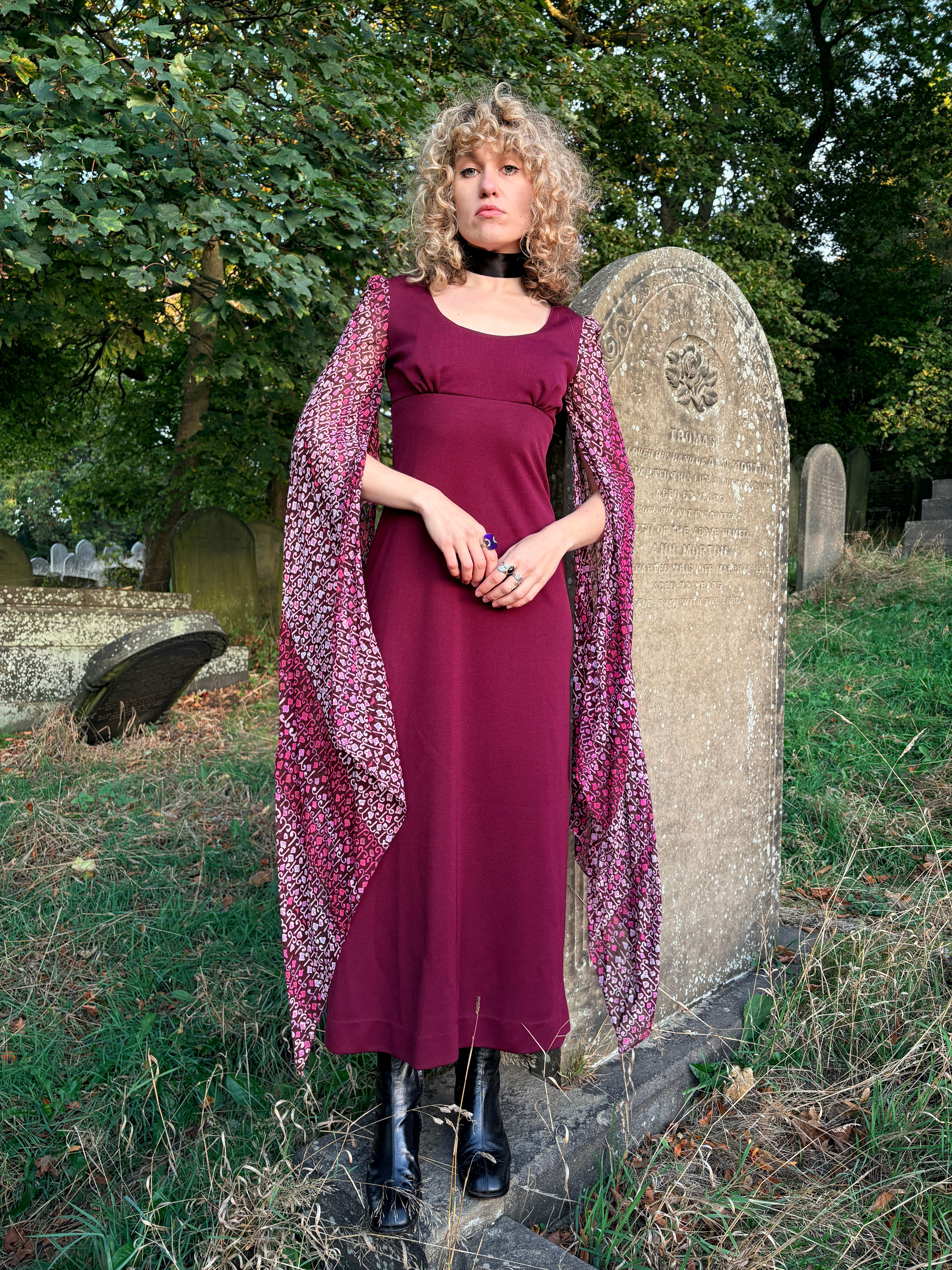 Lady Jane 1970s Maxi Dress by Richard Shops