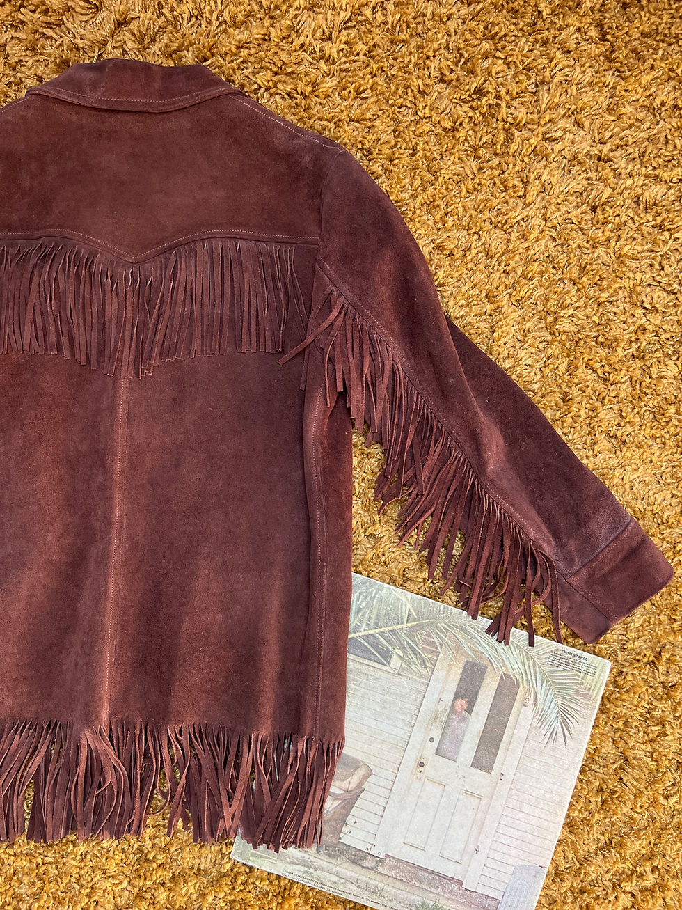 Thumbnail: Everybody I Love You 1960s Suede Fringe Jacket
