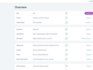 Wix後台基本設置指引