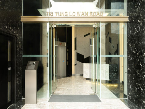 Entrance with 24 Hour Security Service