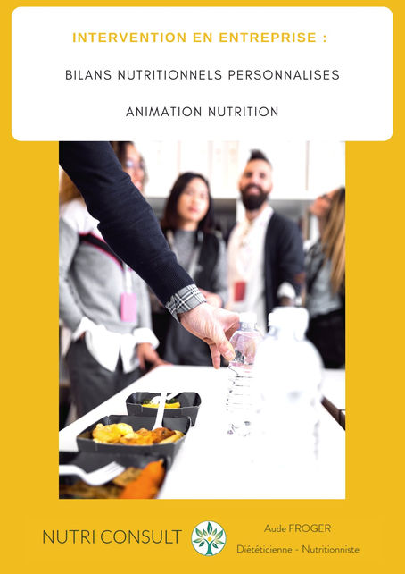 La nutrition un outil de bien-être et de productivité au travail