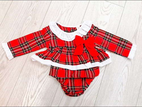 red christmas romper