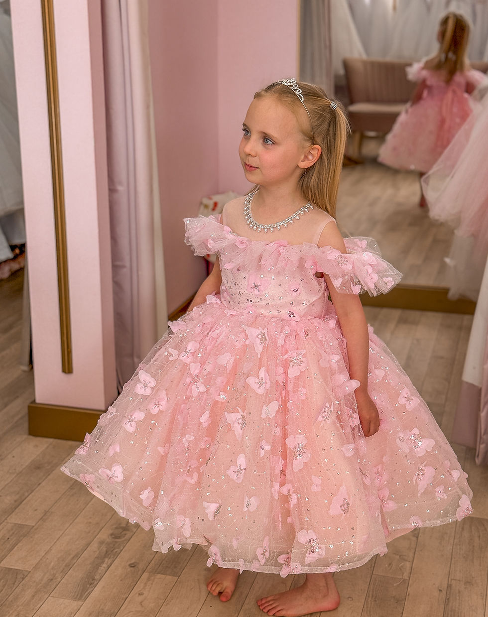 Miniatura: The Pink Stardust Party Dress