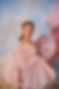 girl with pink junior prom dress, with puffball skirt and flower girl crown