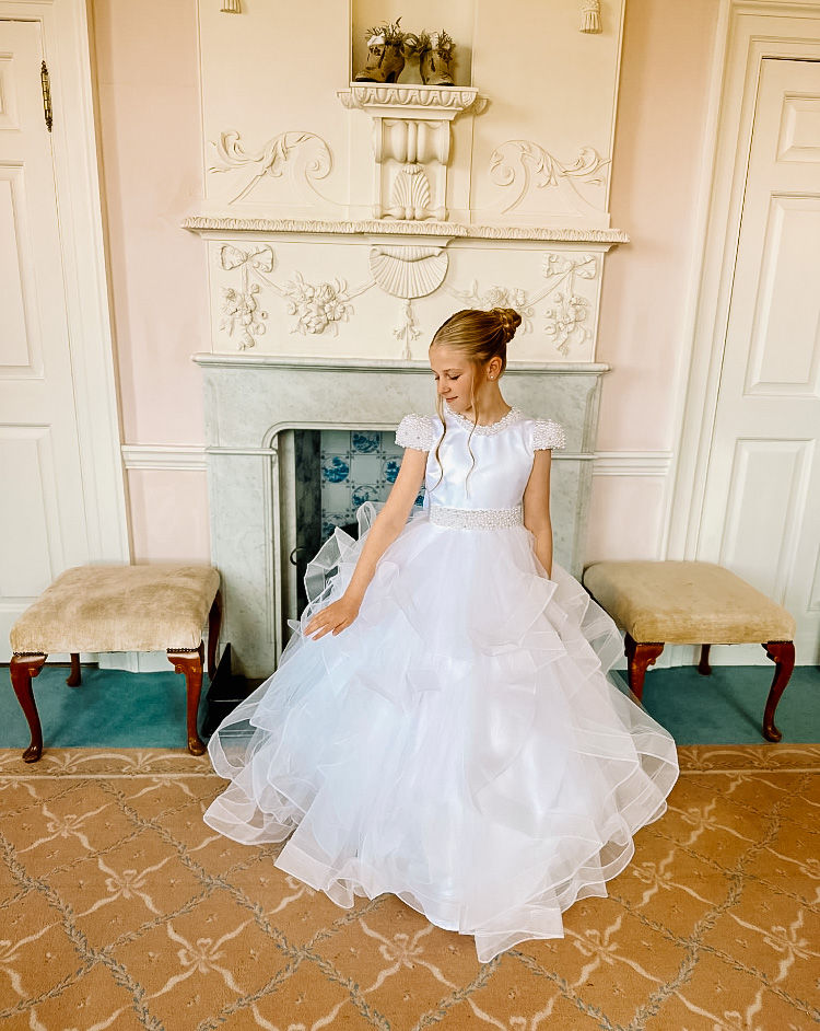 Miniatura: Crystal Duchess Dress (ruffle skirt and train) - C&P Exclusive Collection
