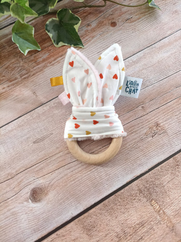 Hochet Pour Bébé Au Crochet : Anneau En Bois, Lapin Ou Ours