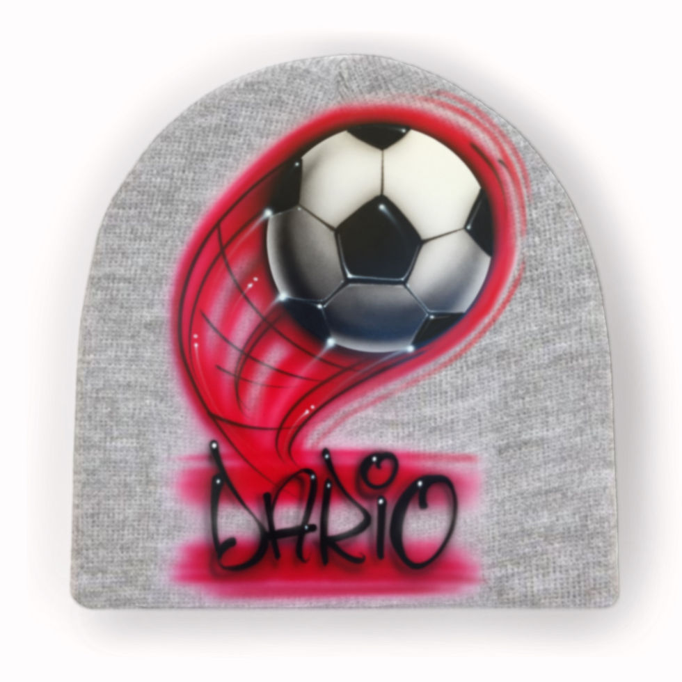 Thumbnail: Soccer ball knit hat